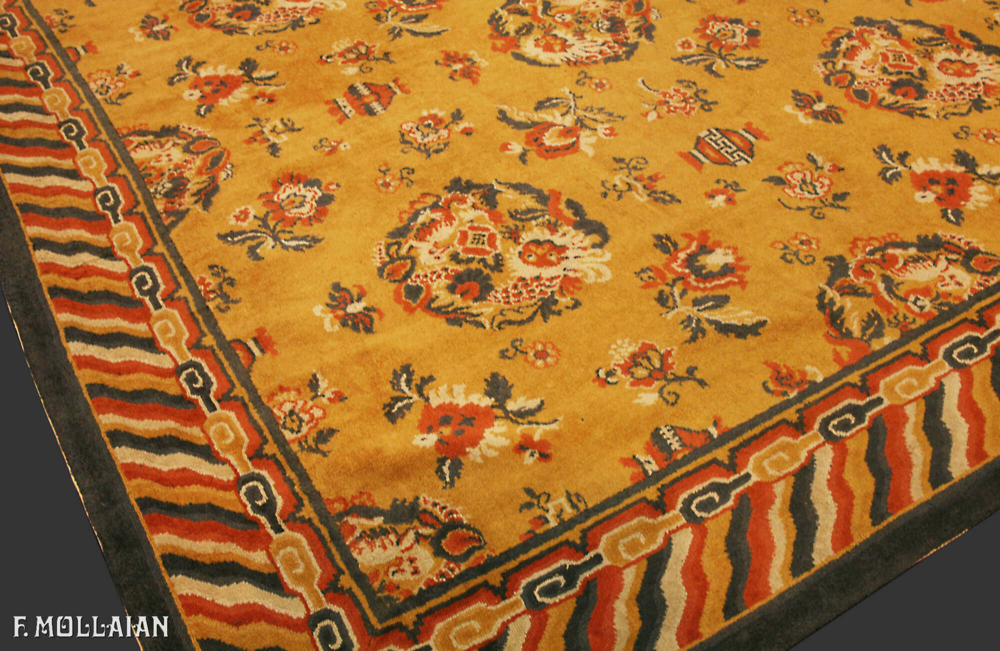Chinesischer Antiker Textil Velvet n°:69051685